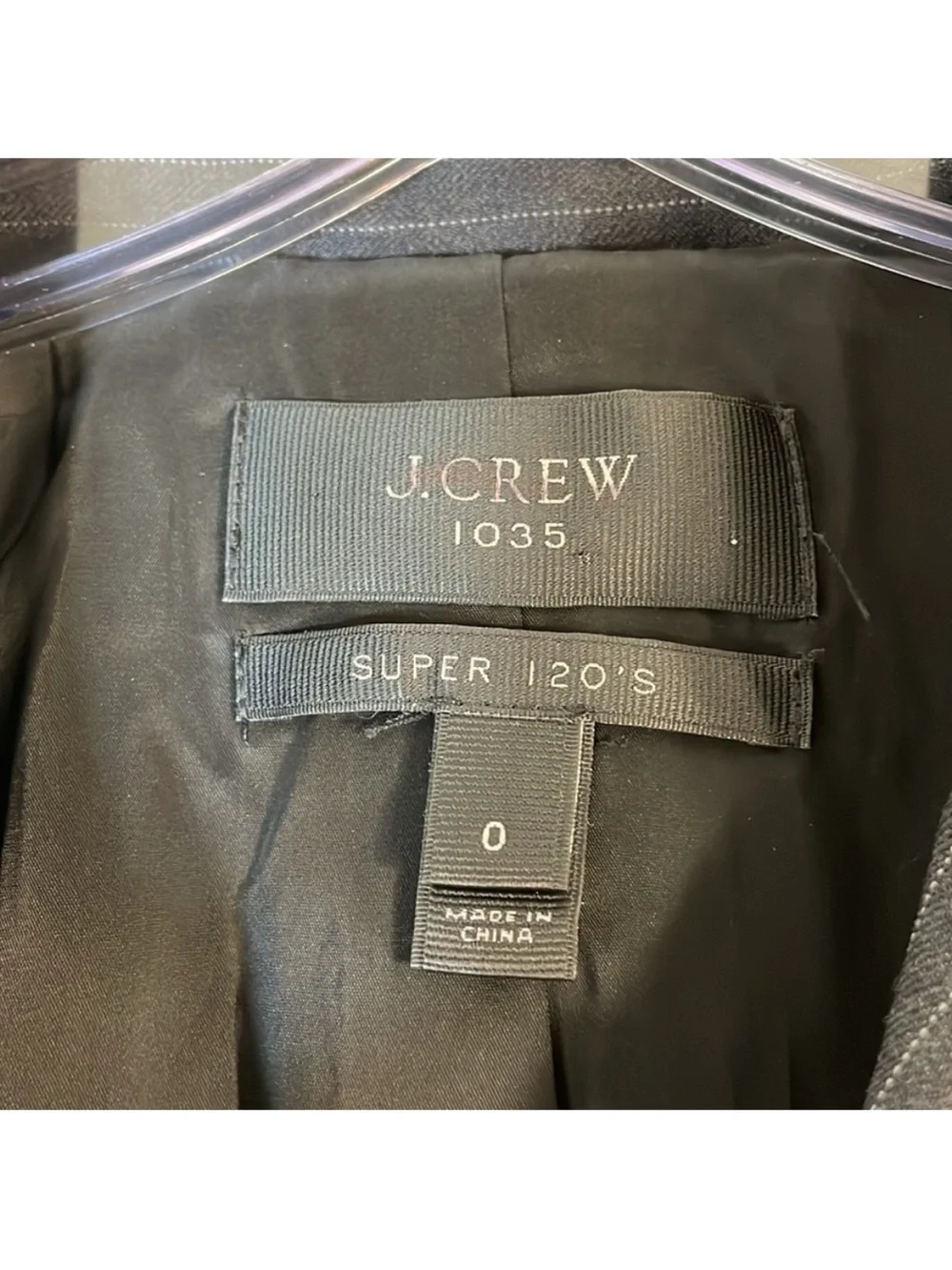 NEW! J. Crew 1035 Super 120’S Two Button Pinstripe Wool Blazer. 0.